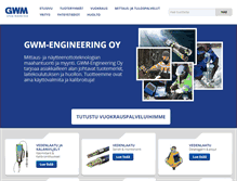 Tablet Screenshot of gwm-engineering.fi